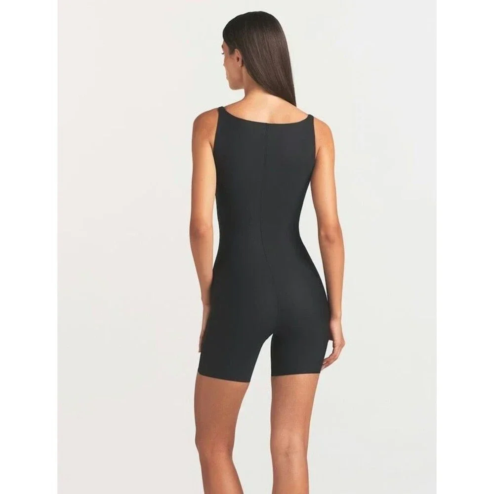 Skims Body CS Open Back Mid Thigh Bodysuit Onyx - Picture 9 of 9